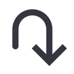 Refund Down SVG Icon